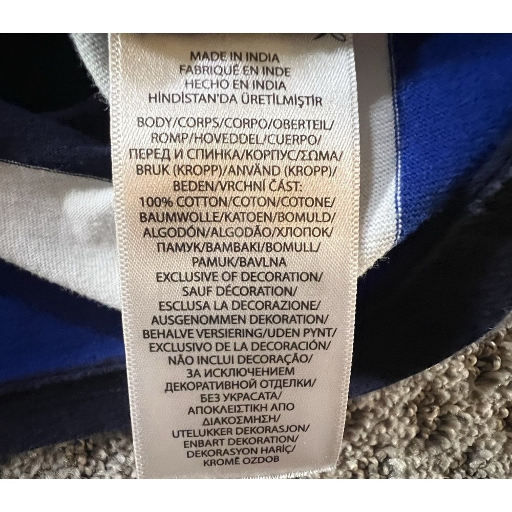 Polo Ralph Lauren Boys Size 5 Primary Colors Multicolor Stripe Cotton Tee Shirt‎ - Picture 5 of 8